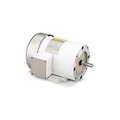 Leeson Electric Leeson Motors Motor Washdown Motor-3/4HP, 208-230/460V, 1140RPM, TENV, RIGID C, 1.15 SF, 78.5 Eff. 115744